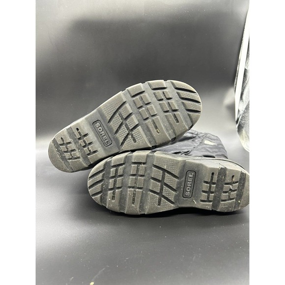 Sorel Cub Boots Men's Size 6 Womens 7.5 Warm Liner Black Rubber Winter Snow Boot - Picture 4 of 5